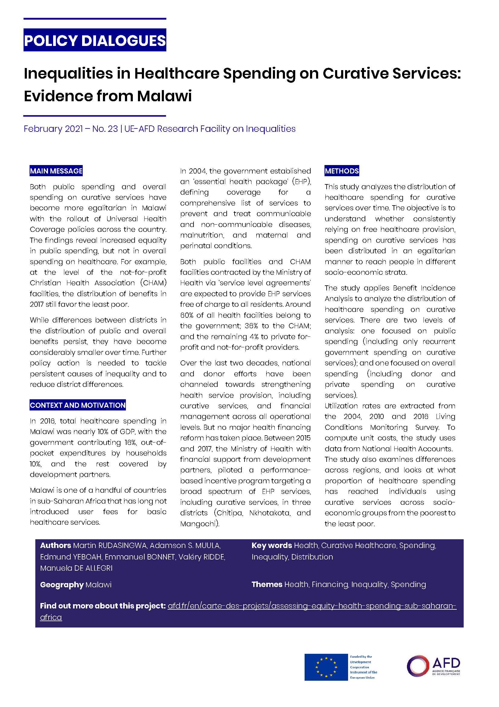 Policy Dialogues AFD